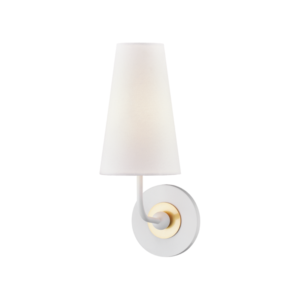 merri 1 light wall sconce by mitzi h318101 agb wh 1