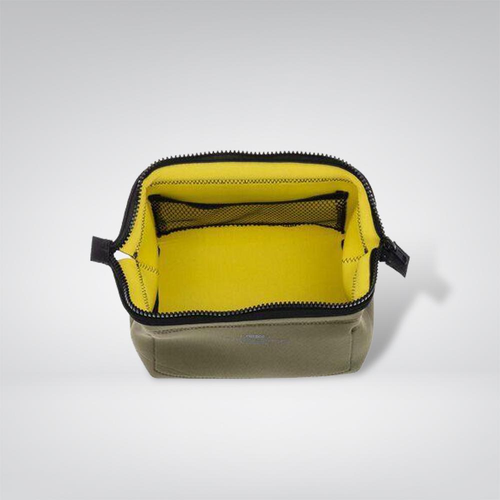 Wired Pouch - Small - Olive & Yellow