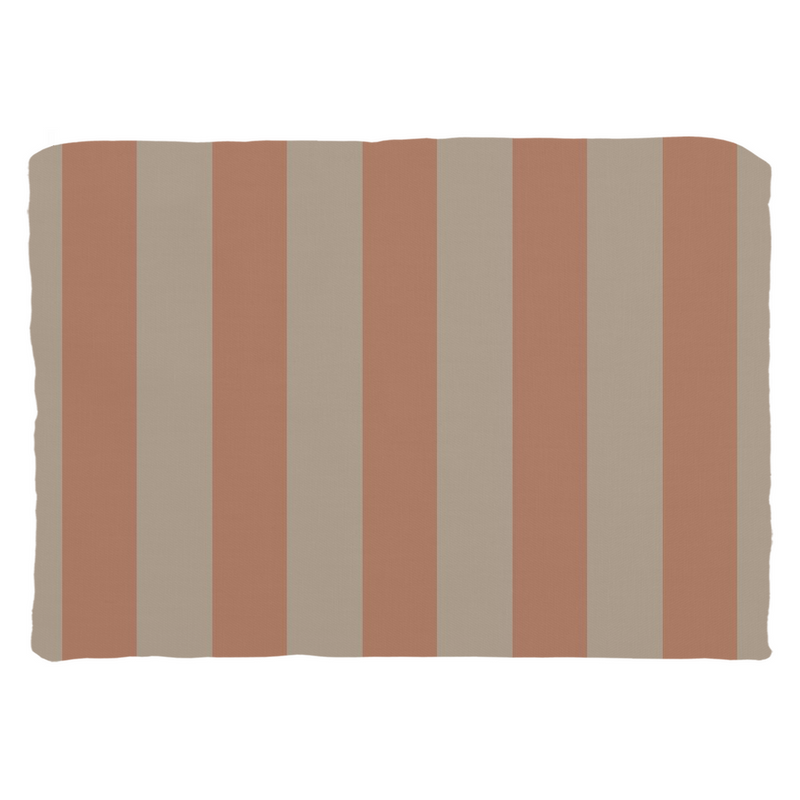 Peach Stripe Throw Pillow