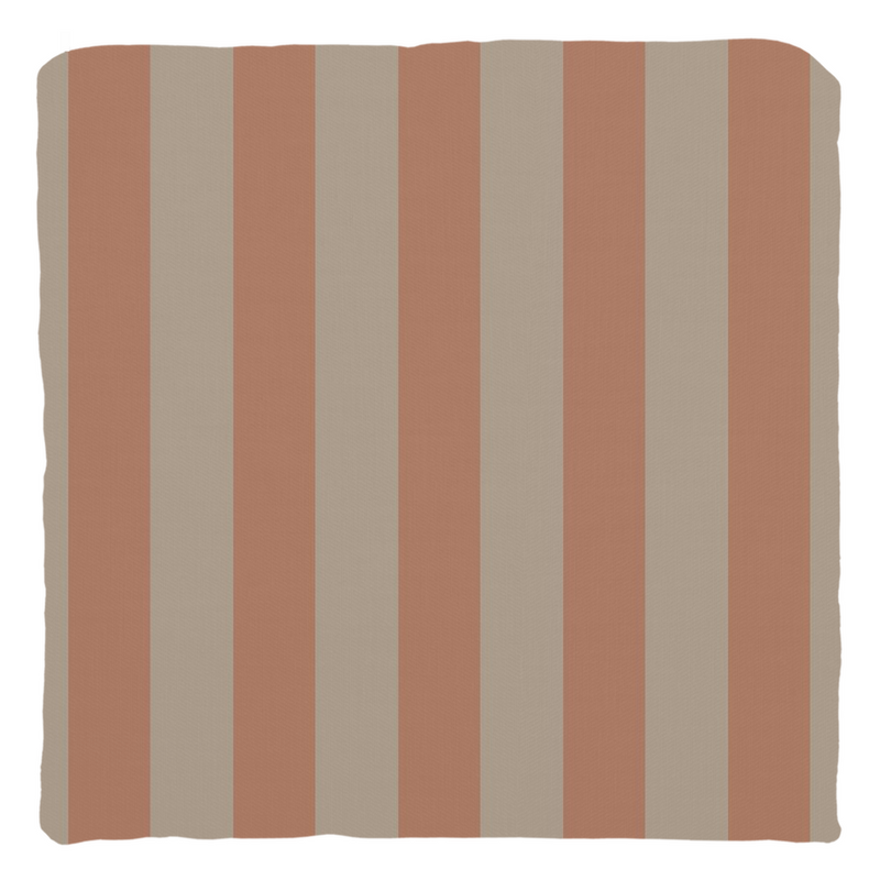 Peach Stripe Throw Pillow