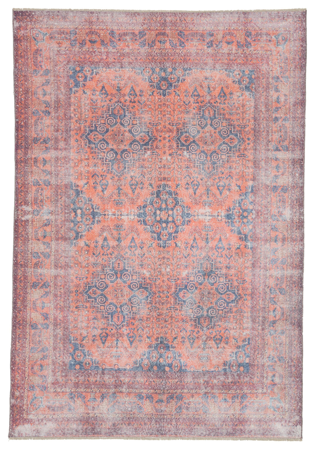 boh06 menowin medallion blue orange area rug design by jaipur 1