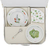 friends of the vegetable garden suitcase plate bowl set with bib 2