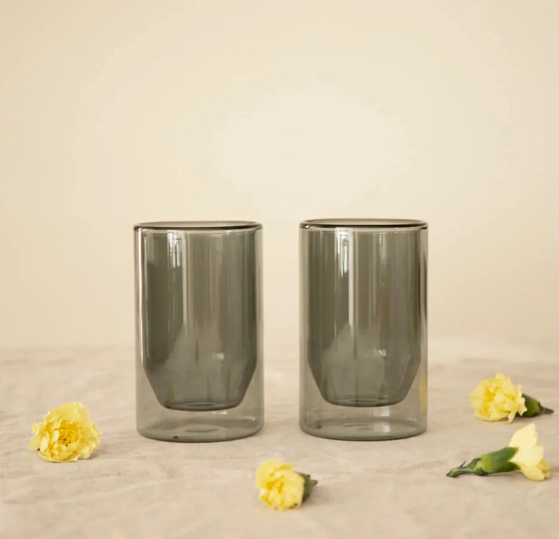 double wall 6oz glasses set of two 5