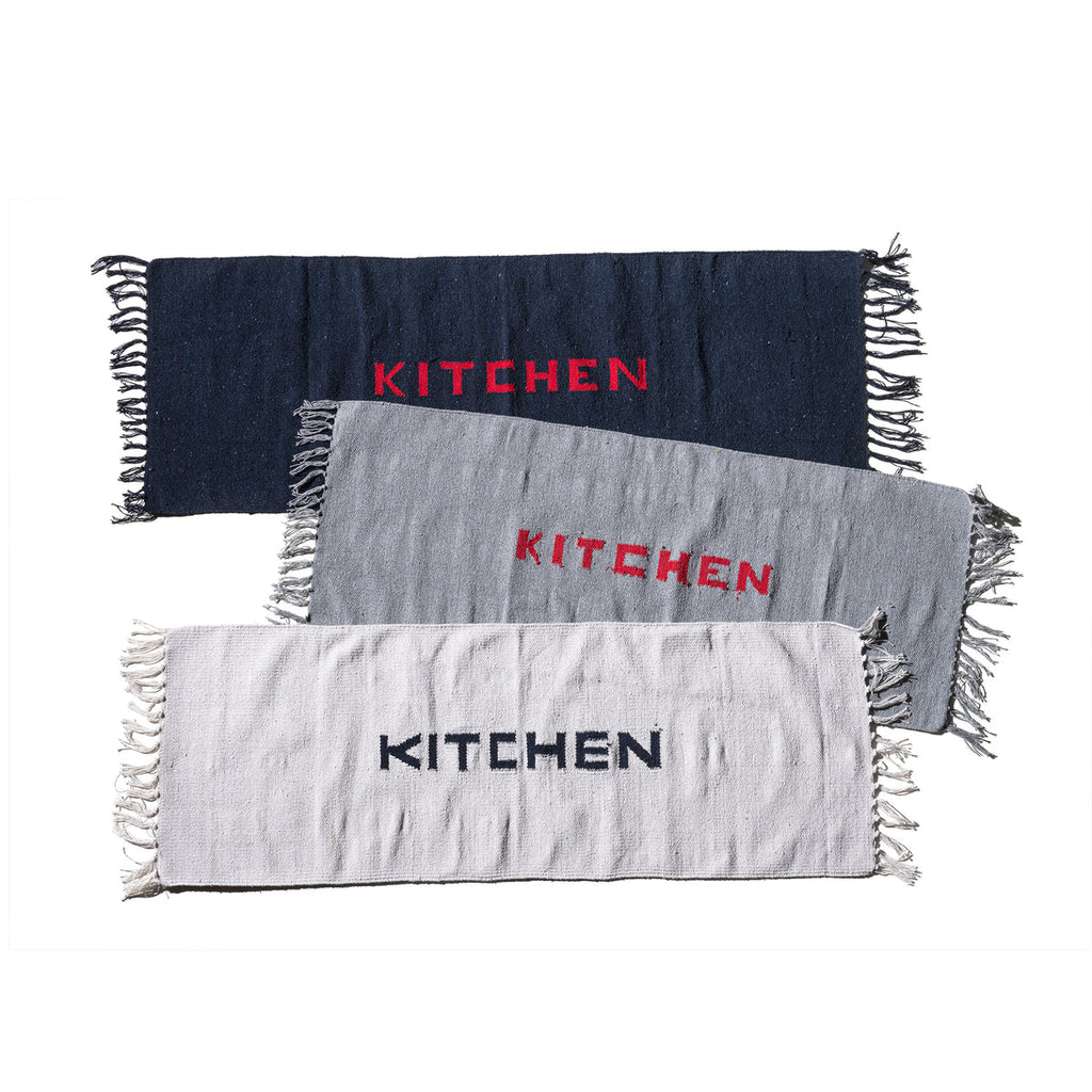 Handloomed Recycle Yarn Kitchen Mat By Puebco 303130 2