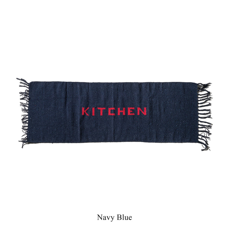 Handloomed Recycle Yarn Kitchen Mat By Puebco 303130 5