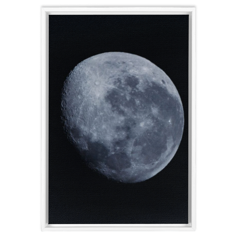 Bue Moon Framed Canvas