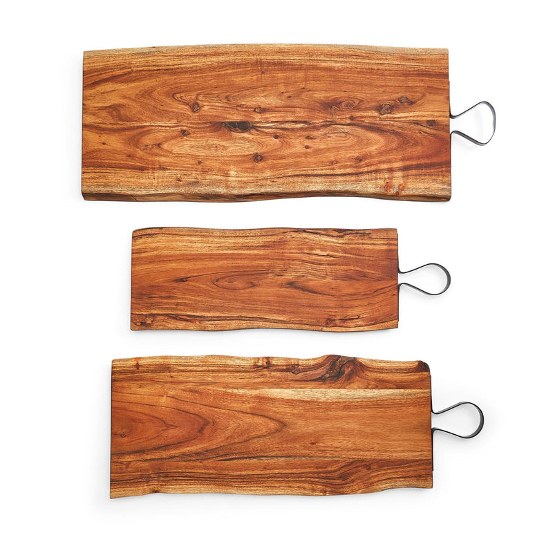 serving boards with iron handles set of 3 3