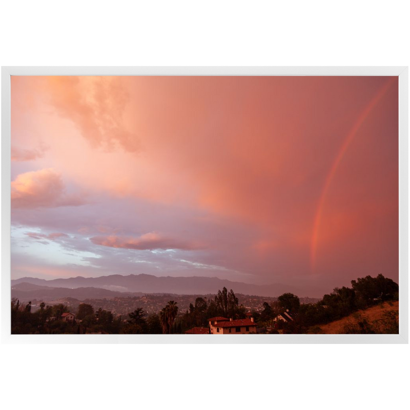 Pink Rainbow Framed Print