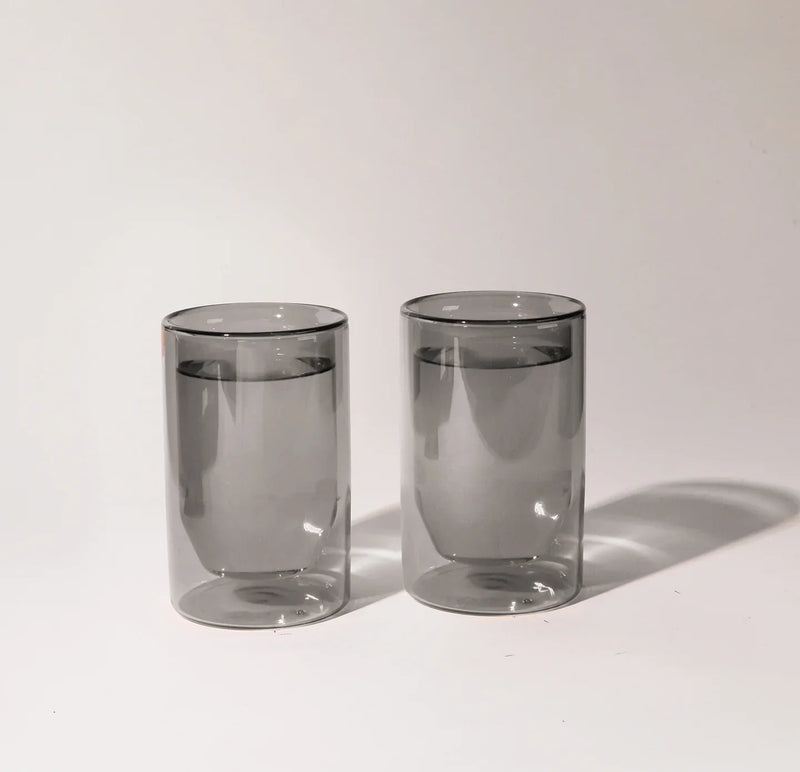 double wall 6oz glasses set of two 2