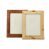 Burled Wood 5" x 7" Photo Frame in Gift Box in Various Colors