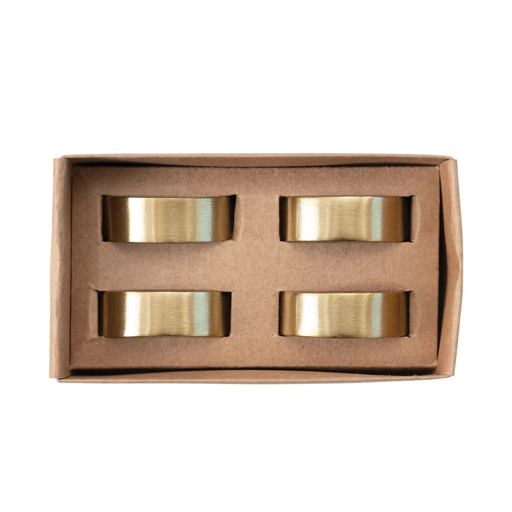 brass napkin rings in box set of 4 by bd edition ah2235 1