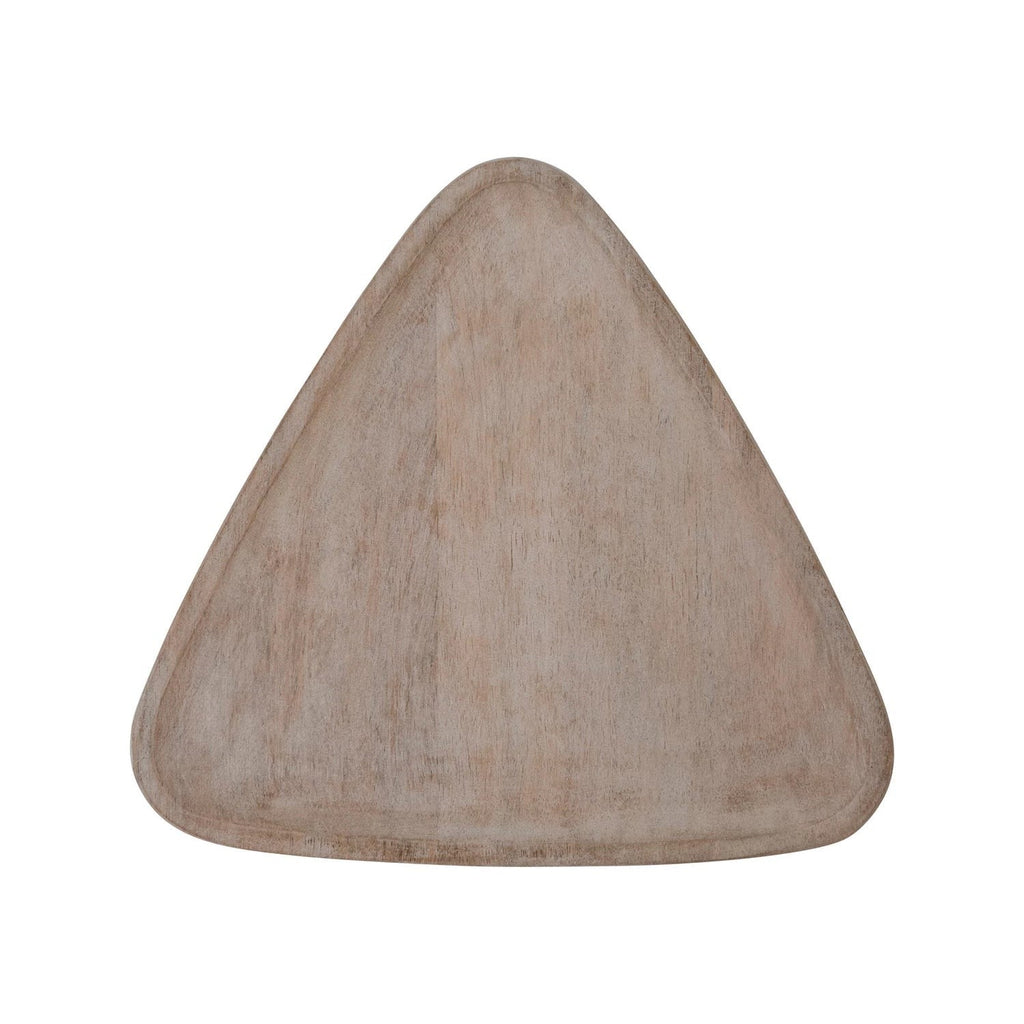 mango wood triangular serving board by bd edition ah2290 2