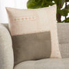Ayami Tribal Pillow in Light Pink & Gray