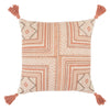 Saskia Tribal Pillow in Pink & Cream