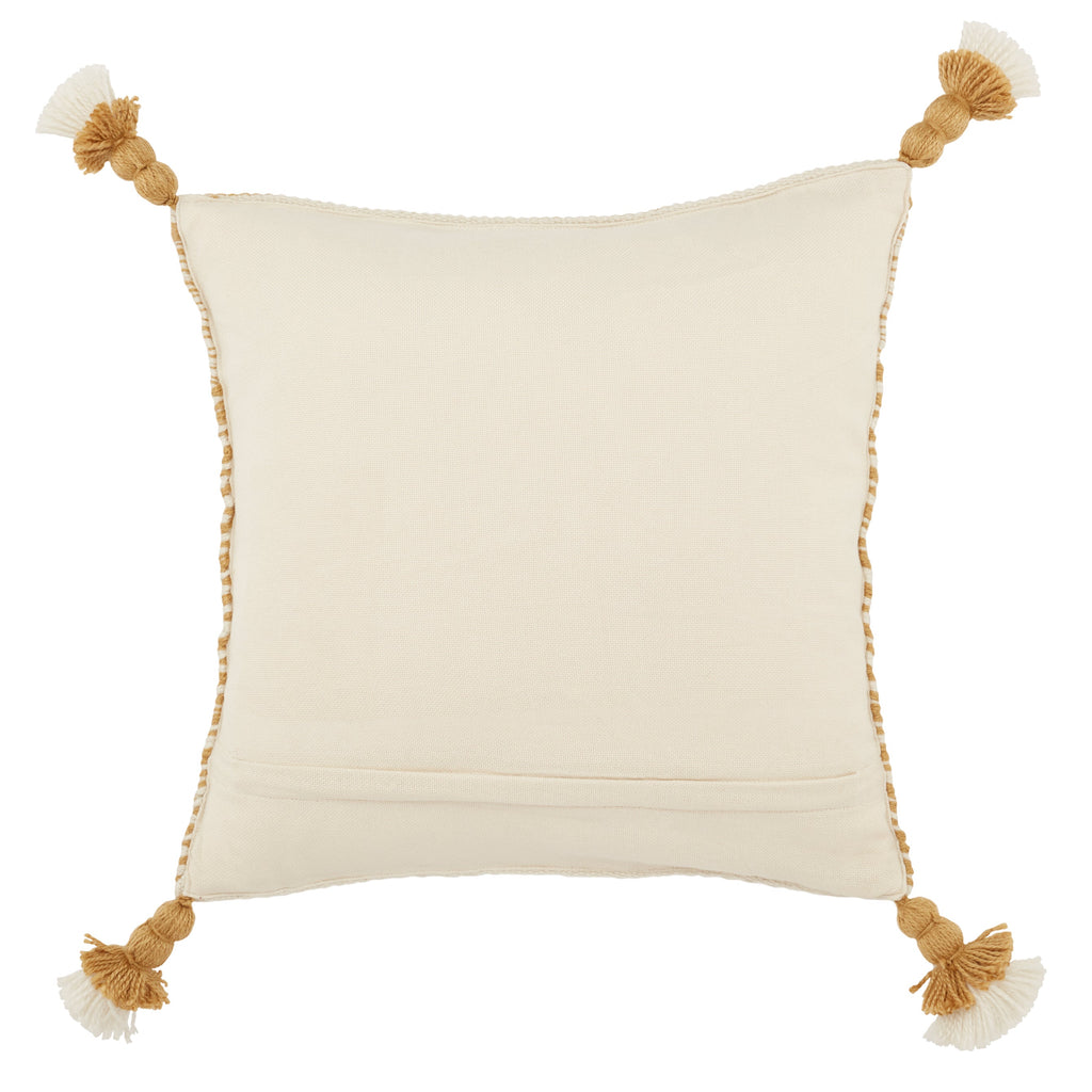 Armour Calvert Indoor/Outdoor Gold & Ivory Pillow 2