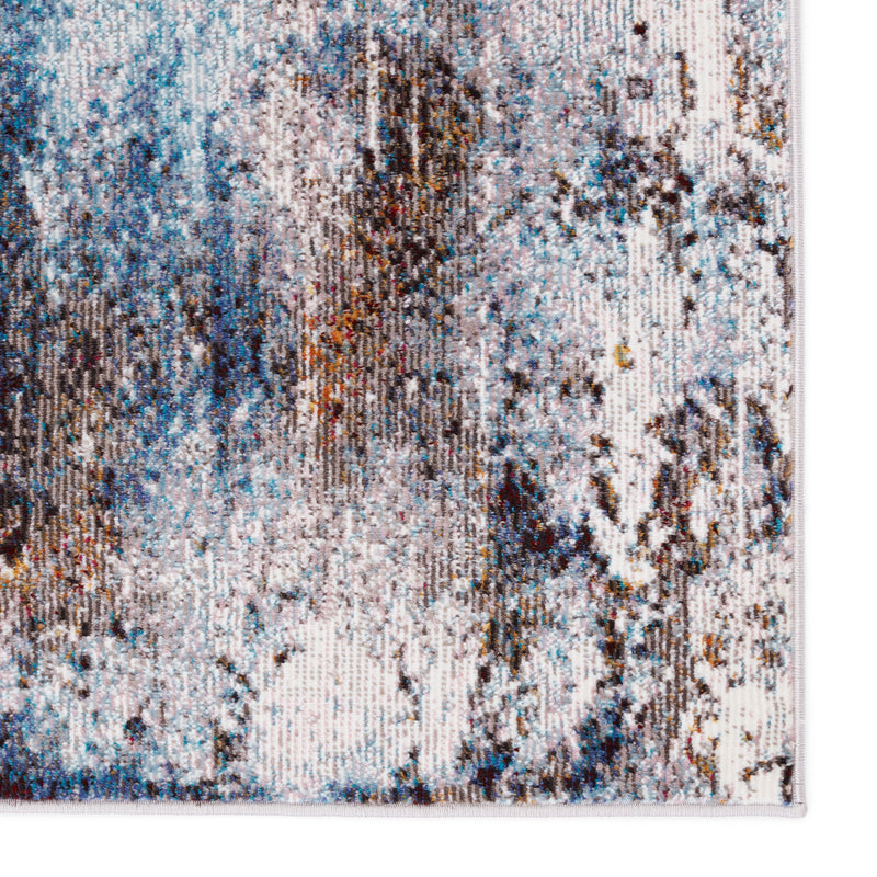 Comet Abstract Rug in Blue & Brown by Jaipur Living