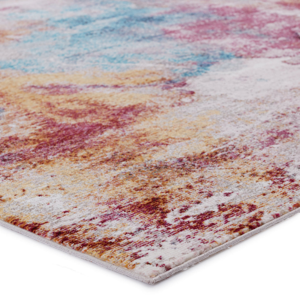 Comet Abstract Rug in Multicolor & Red by Jaipur Living