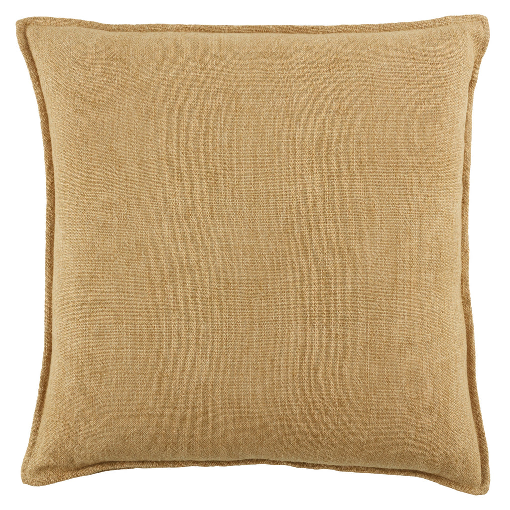 Burbank Blanche Reversible Down Tan Pillow 1