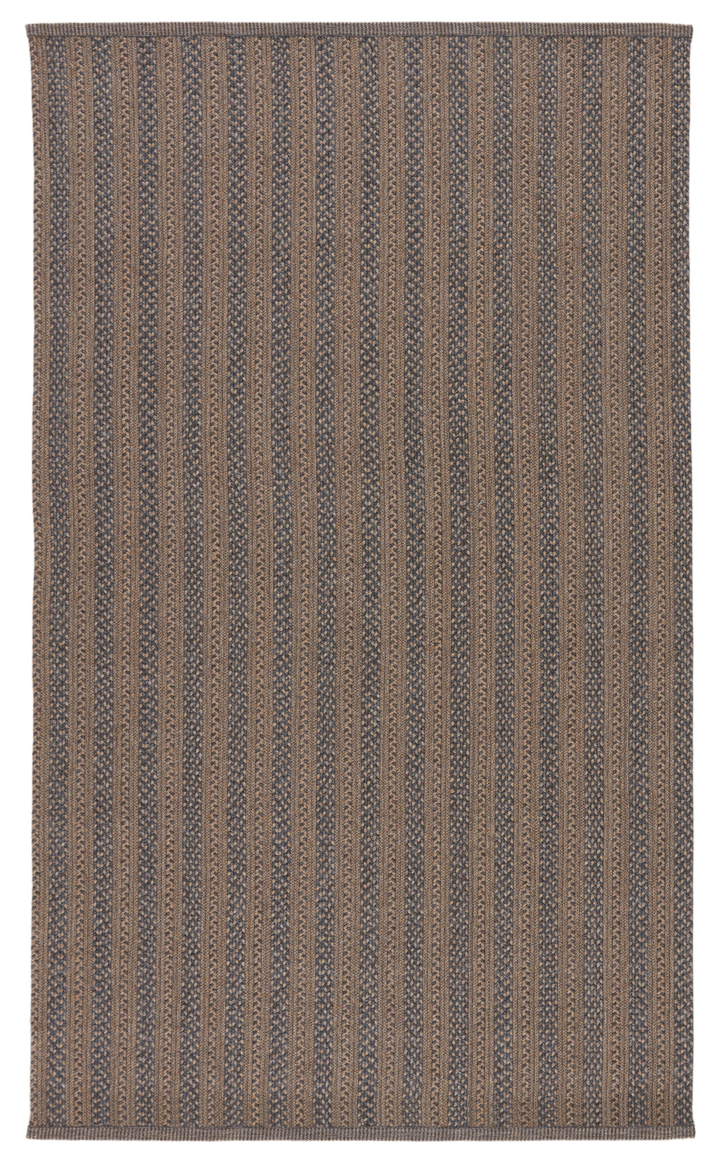 Madaket Handmade Indoor/Outdoor Stripes Rug in Taupe & Gray