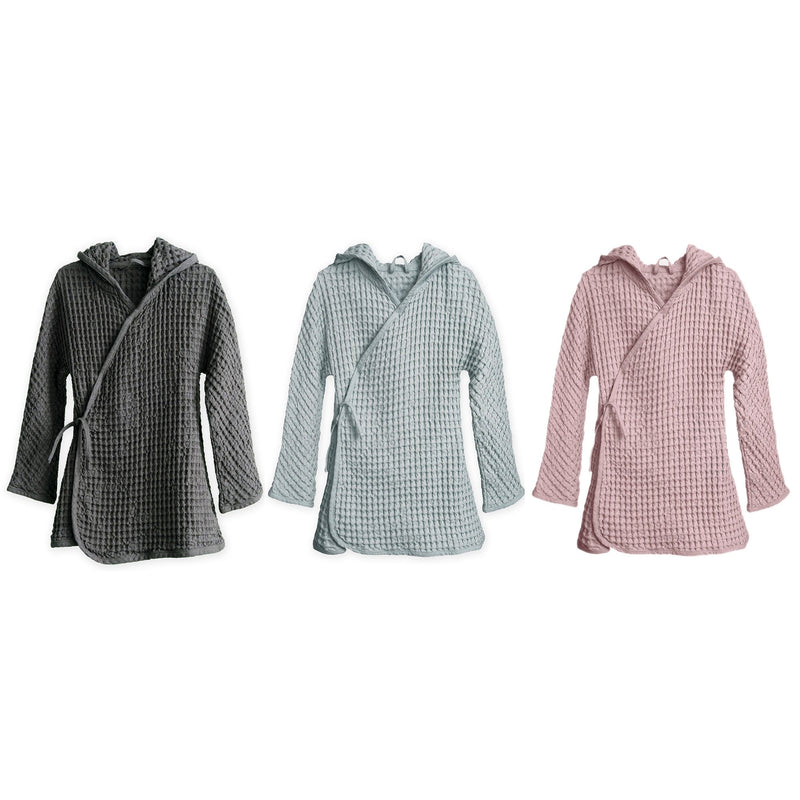 big waffle junior bathrobe in multiple colors design by the organic company 7