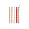 bamboo silicone straw pack of 6 cherry red vanilla oyoy m107200 1