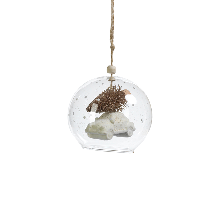 tree on car glass ball ornaments set of 6 by zodax ch 5874 1