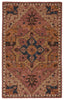 cressida handmade medallion dark pink blue rug by jaipur living 1