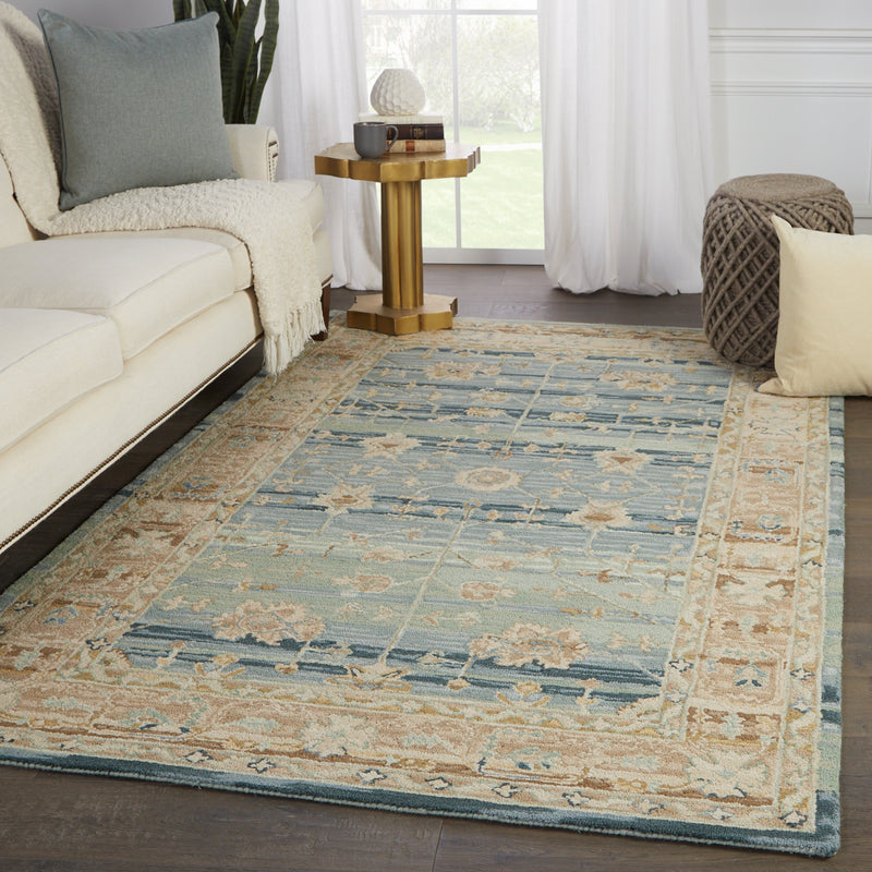 jensine handmade oriental blue beige rug by jaipur living 6