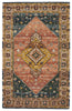 seraphina handmade medallion pink yellow rug by jaipur living 1