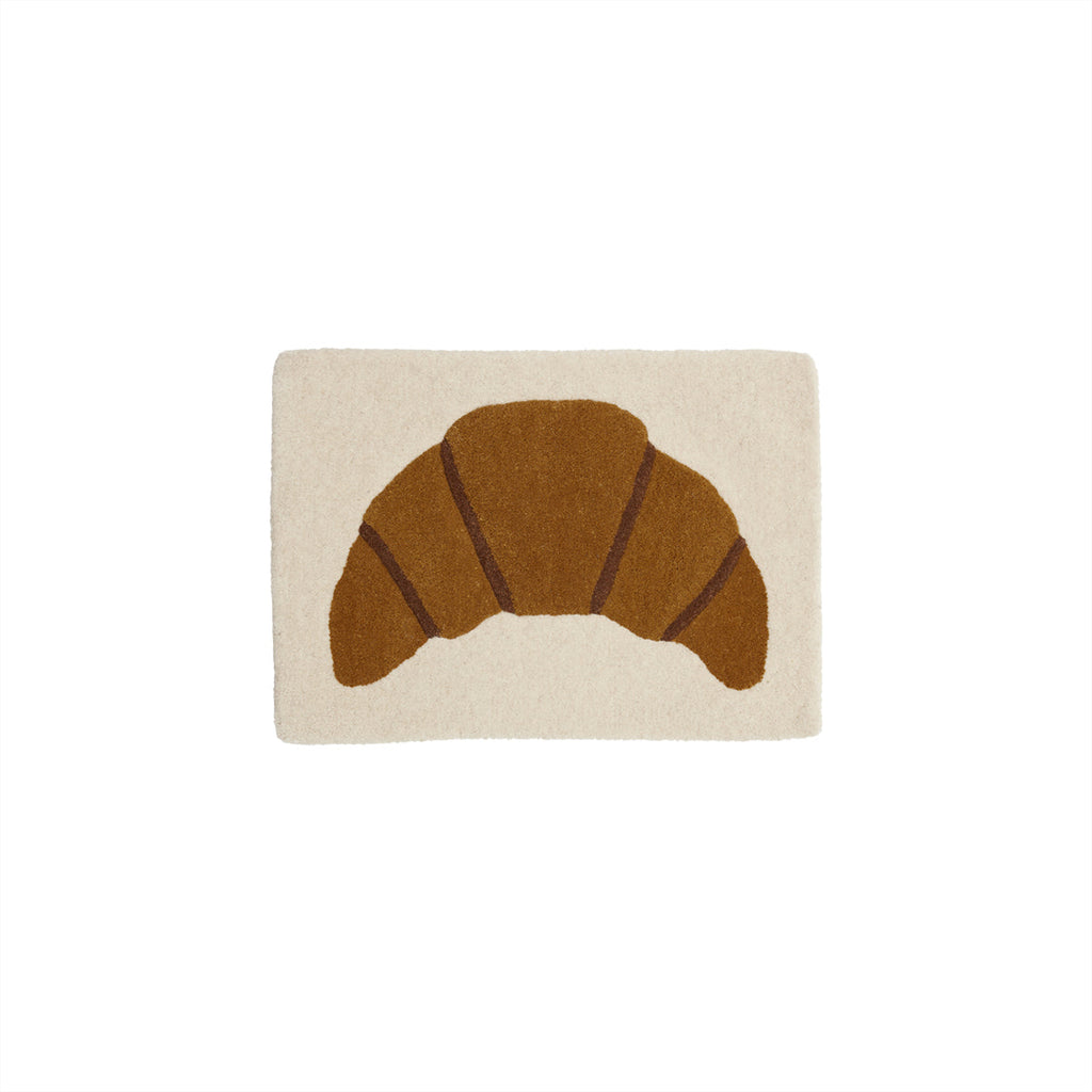 croissant tufted miniature rug wallhanger 1