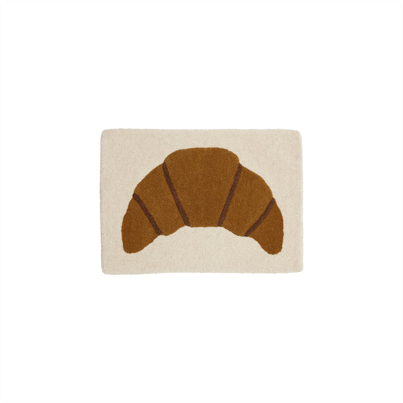 croissant tufted miniature rug wallhanger 1