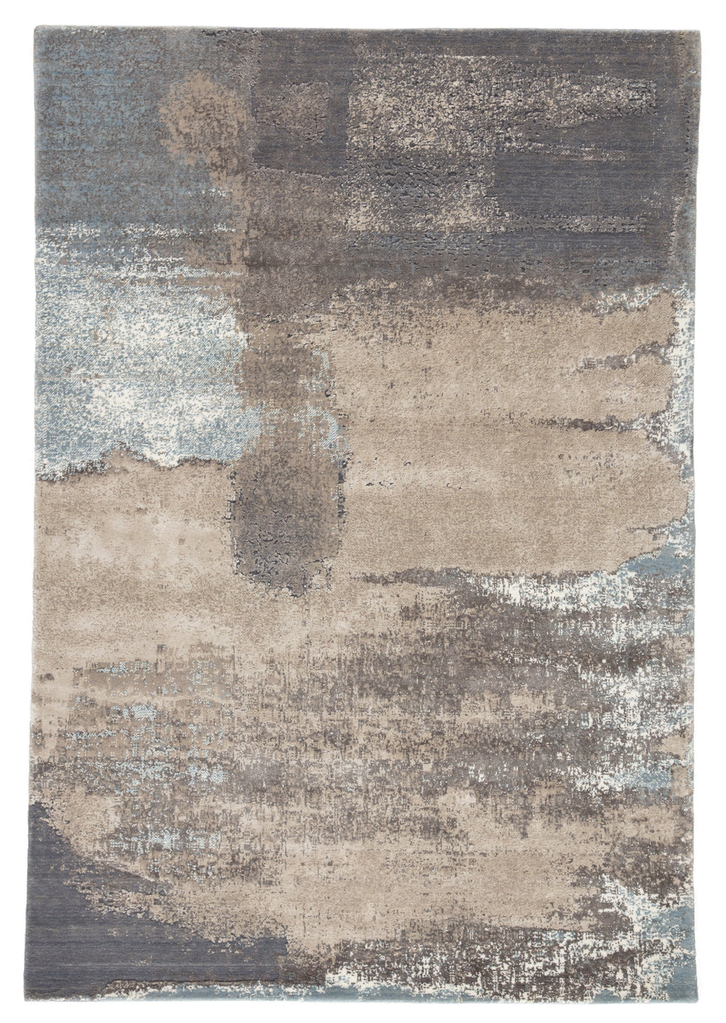 Ionian Abstract Gray & Blue Rug by Jaipur Living