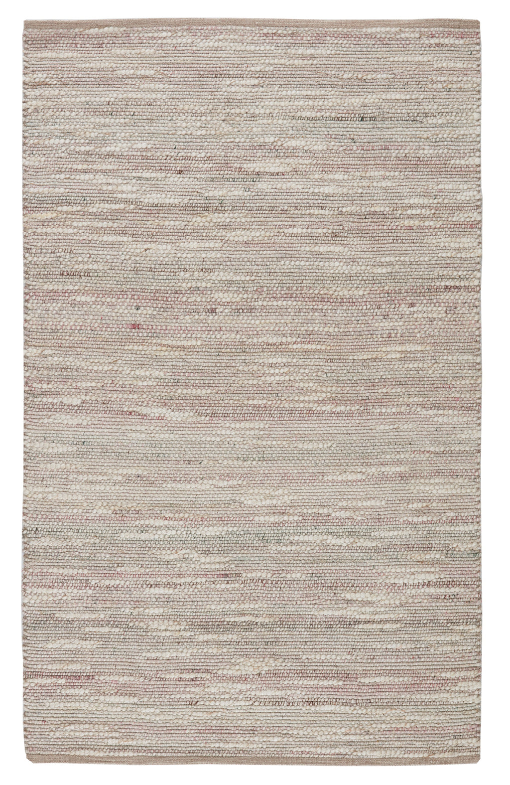sanja handmade solid pink cream area rug by jaipur living 1