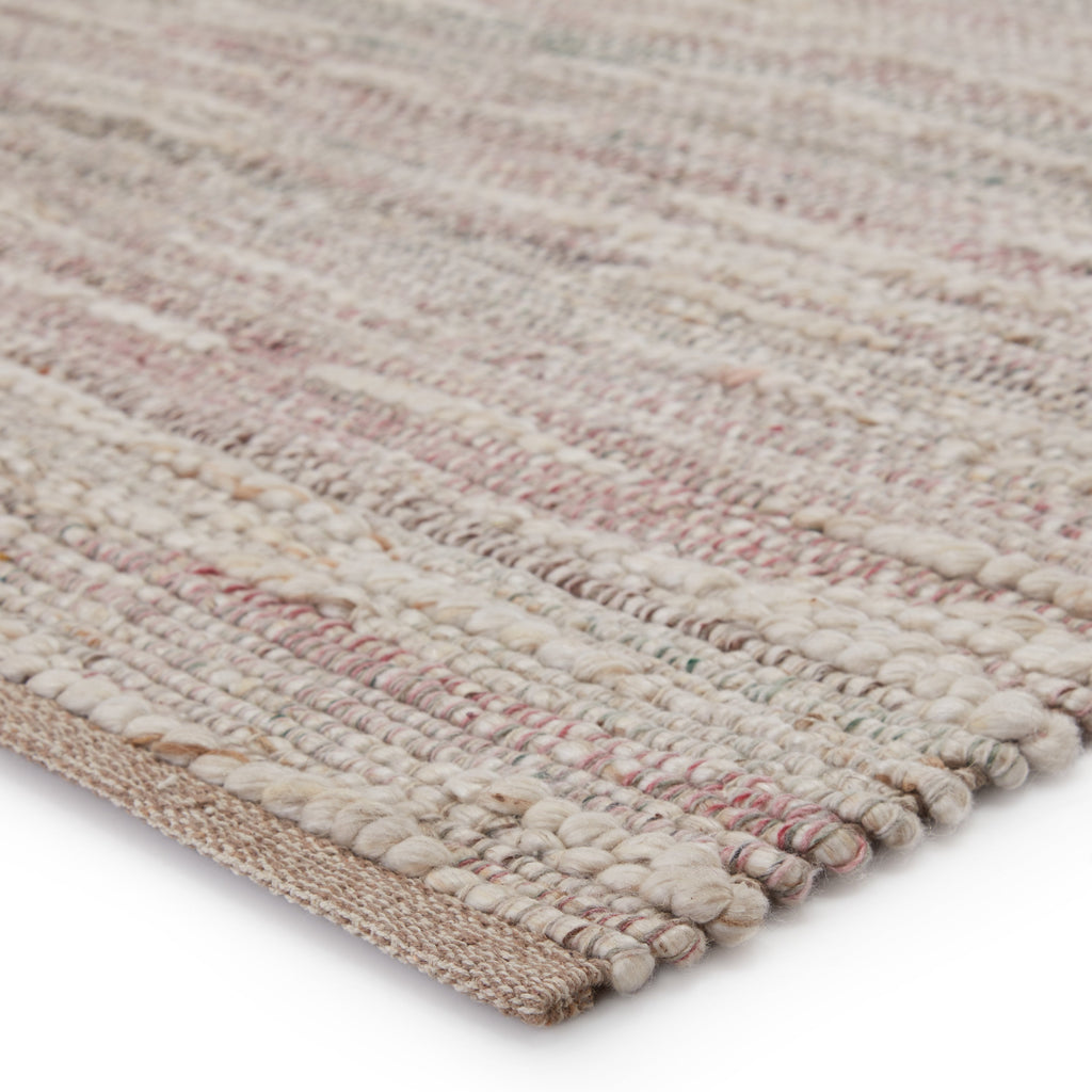 sanja handmade solid pink cream area rug by jaipur living 2