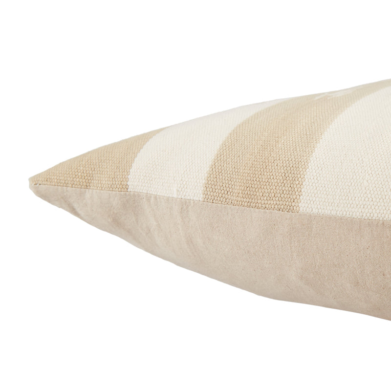 Vanda Stripes Pillow in Taupe by Jaipur Living