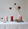 fancy pillar candles in various colors 5