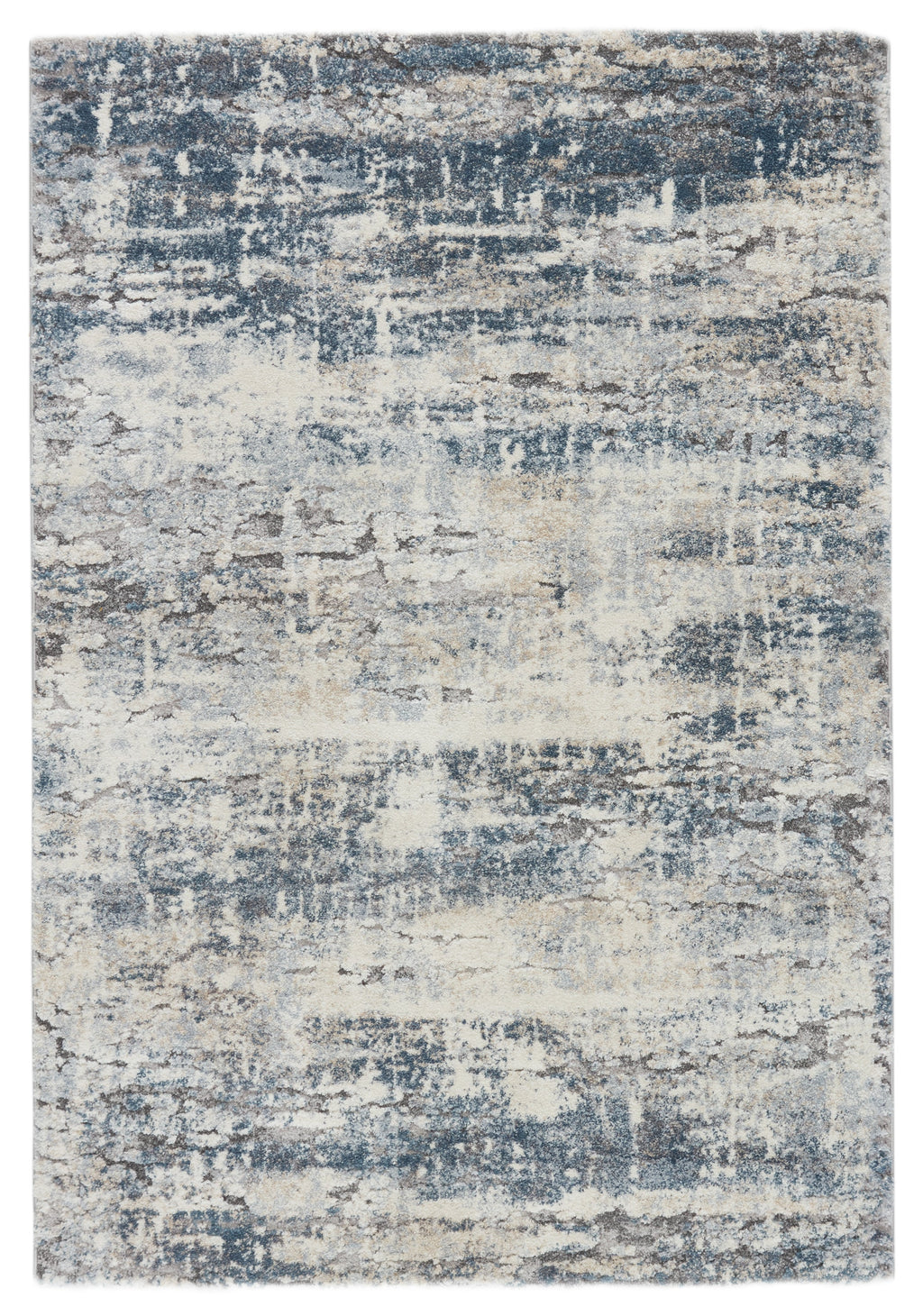 Benton Abstract Rug in Blue & Gray