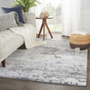 Coen Abstract Rug in Gray & Ivory
