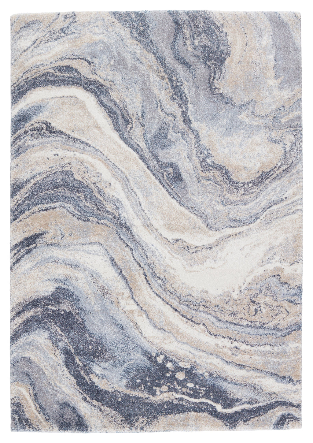 Orion Abstract Rug in Blue & Light Gray by Jaipur Living