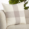 Pembroke Stripes Pillow in White & Gray