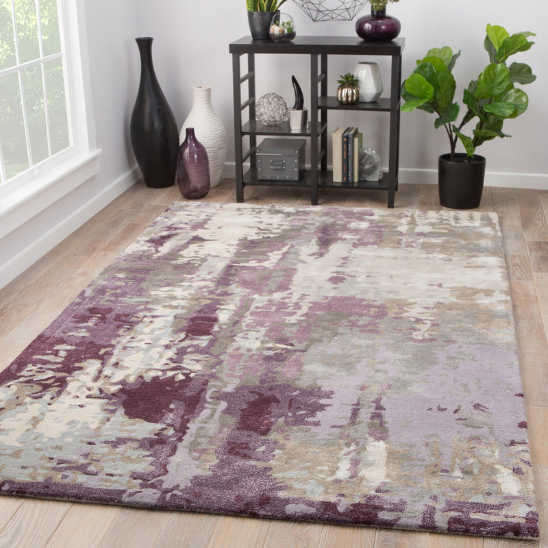matcha abstract rug in pumice stone brindle design by jaipur 5