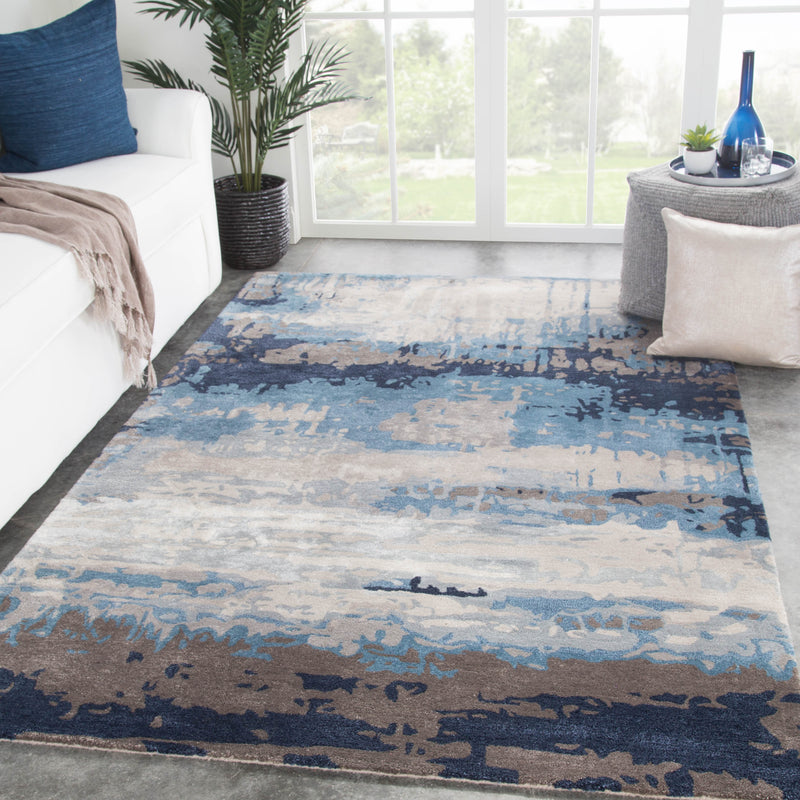 benna abstract rug in desert taupe orion blue design by jaipur 5
