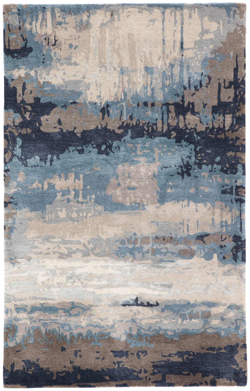 benna abstract rug in desert taupe orion blue design by jaipur 1