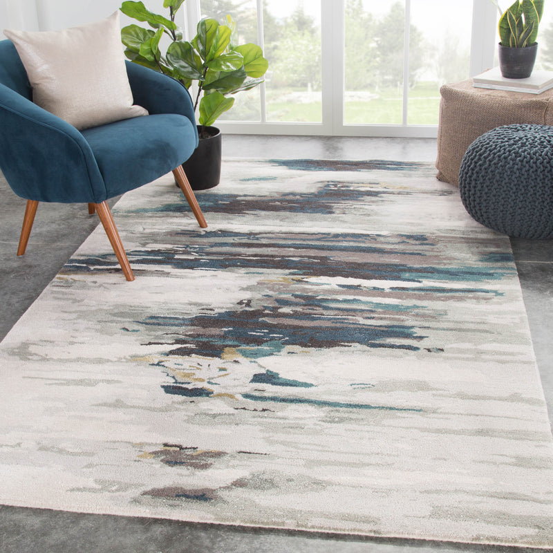 ryenn abstract rug in gray morn dove design by jaipur 5