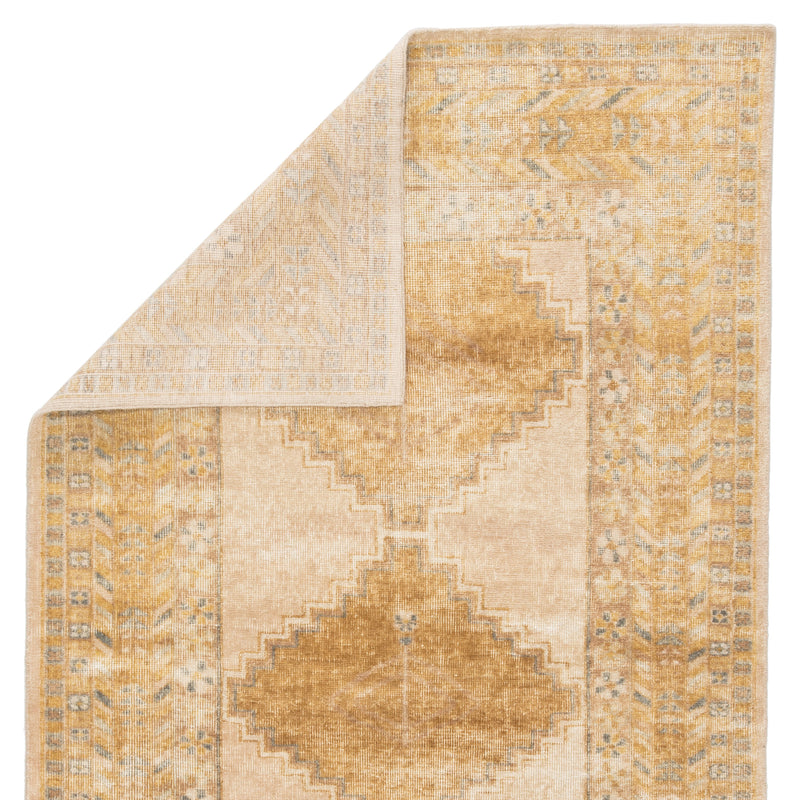 enfield medallion rug in honey mustard wood thrush design by jaipur 3