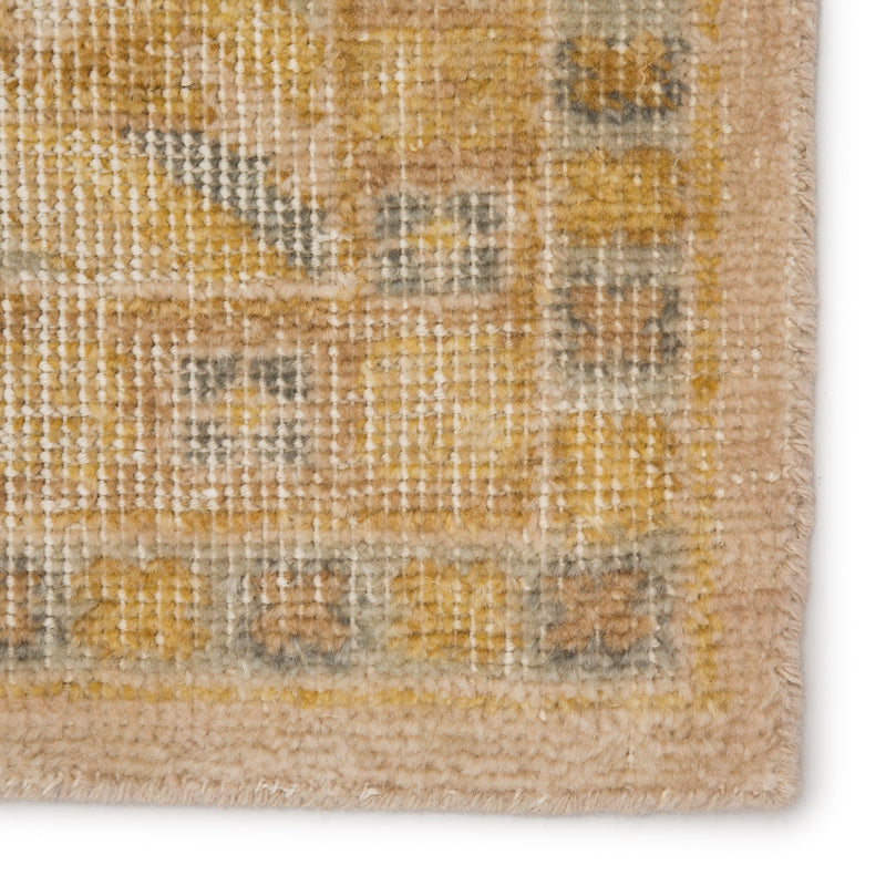enfield medallion rug in honey mustard wood thrush design by jaipur 4
