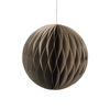 wish paper decorative ball ornament taupe with rose gold glitter edges extra large 3