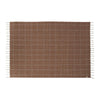 grid rug caramel offwhite 2