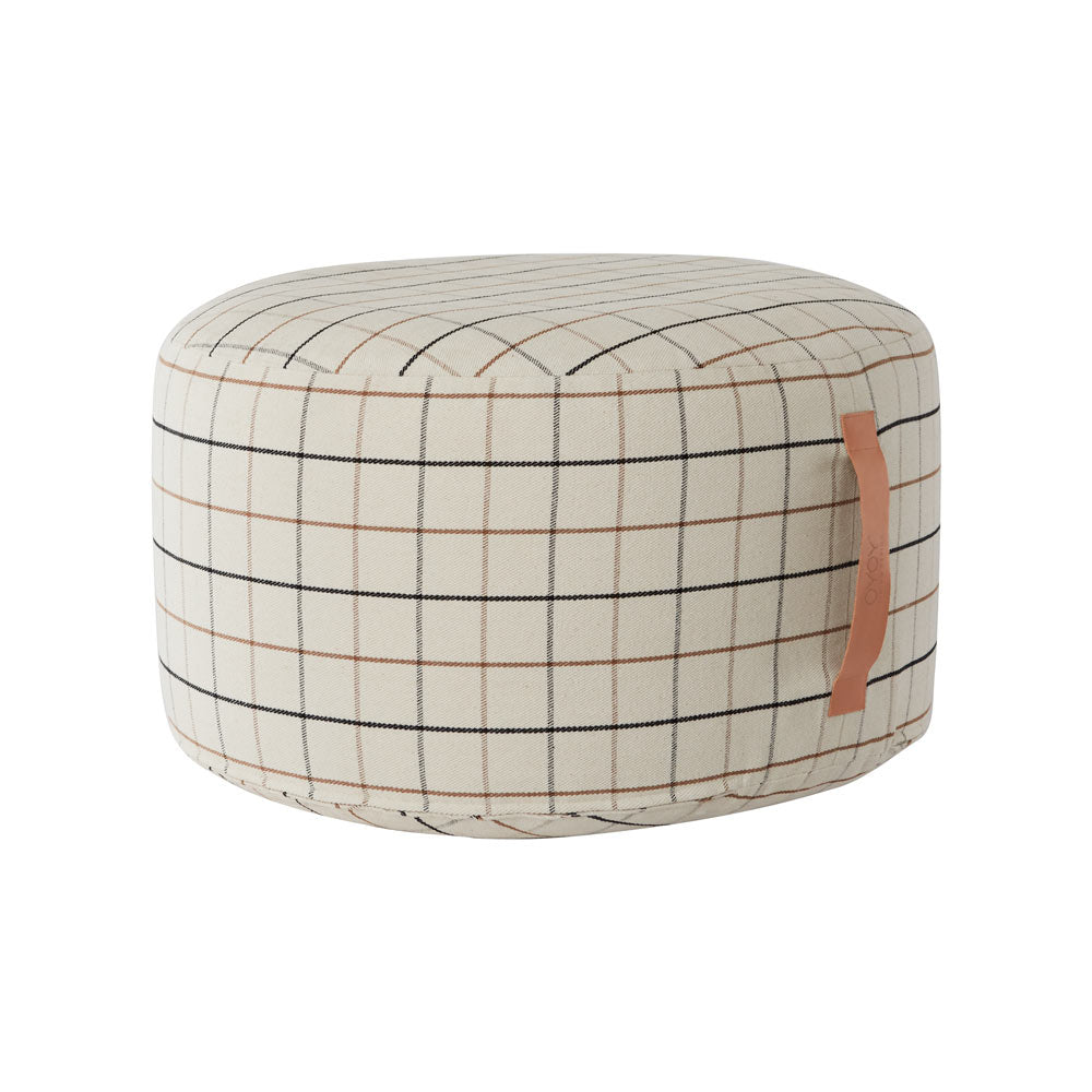 grid pouf large offwhite 1