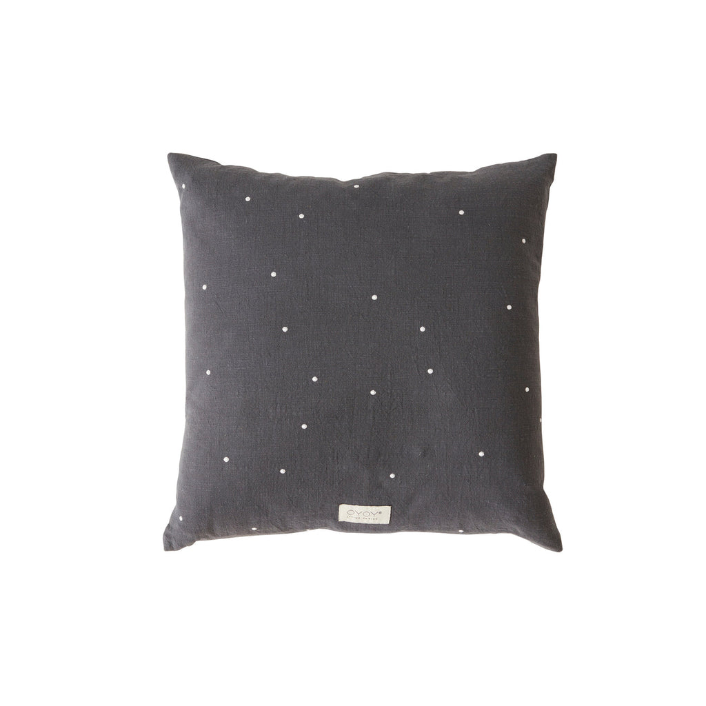 kyoto dot cushion square anthracite by oyoy l300285 1